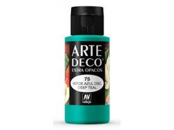 Pintura Acrilica Arte Deco Vallejo 60 Ml (Verde Azul Oscuro 75)
