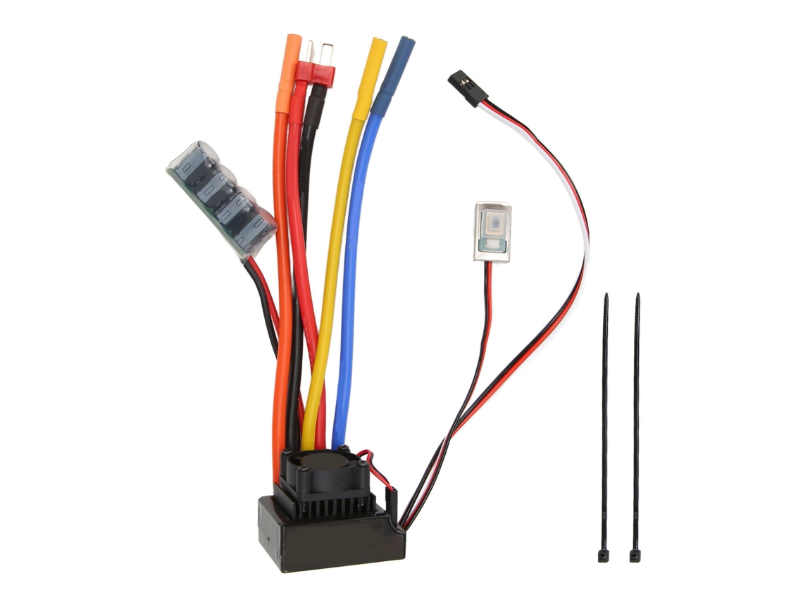 Controlador De Velocidad Eléctrico Sin Escobillas Impermeable De 120 A Para Motores Sin Escobillas Con Y Sin Sensor Para Rc 1/8 1/10 1/12