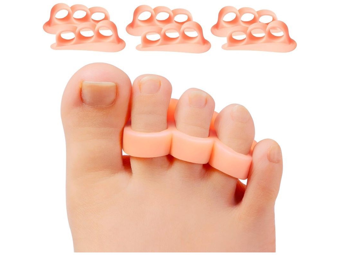 Separadores De Dedos De Gel, Paquete De 6, Deslizadores De Dedos Para Hombres Y Mujeres, Callos, Dedos En Martillo
