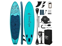 Tabla de paddle surf hinchable, 335x83x15cm, capacidad de 190kg, EVA antideslizante, 3 aletas, INNOEXPO | INNOEXPO