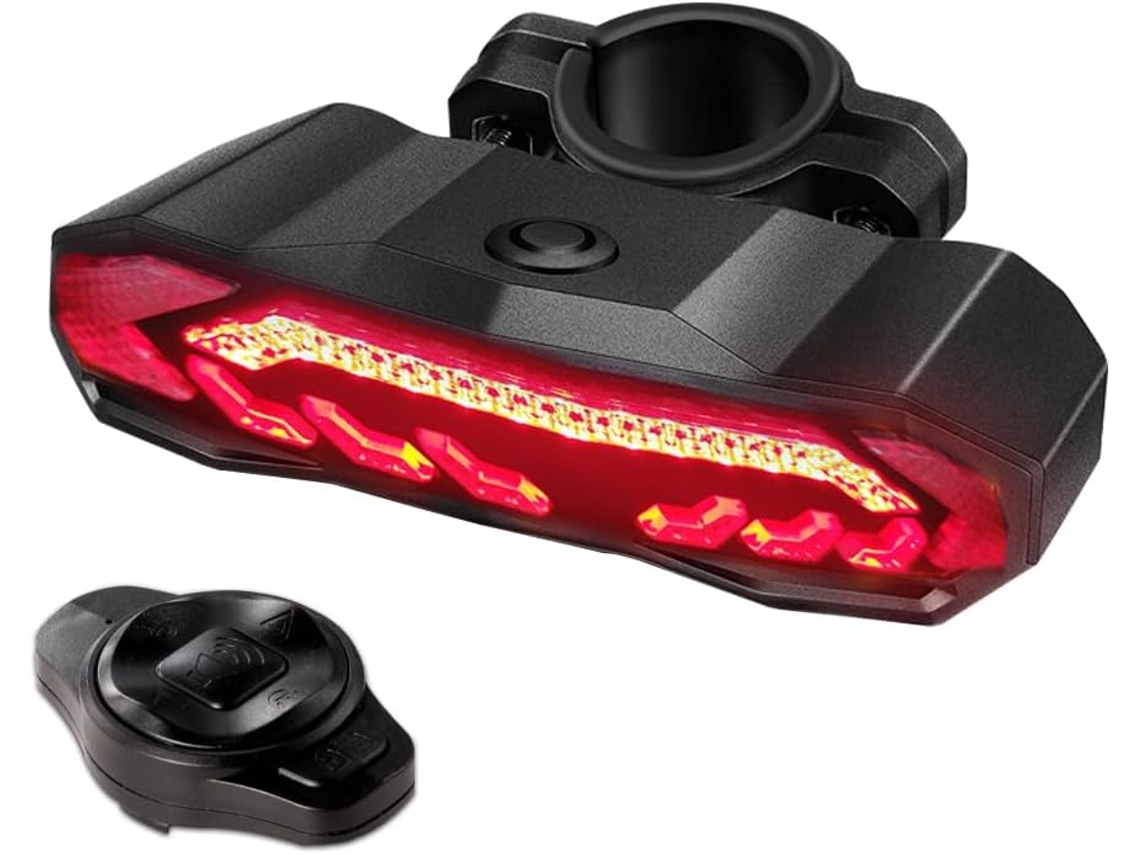 Luz Trasera Bici Led Usb En Forma De Corazón, 5 Modos, Impermeable, Alta Intensidad, Para Casco/mochila