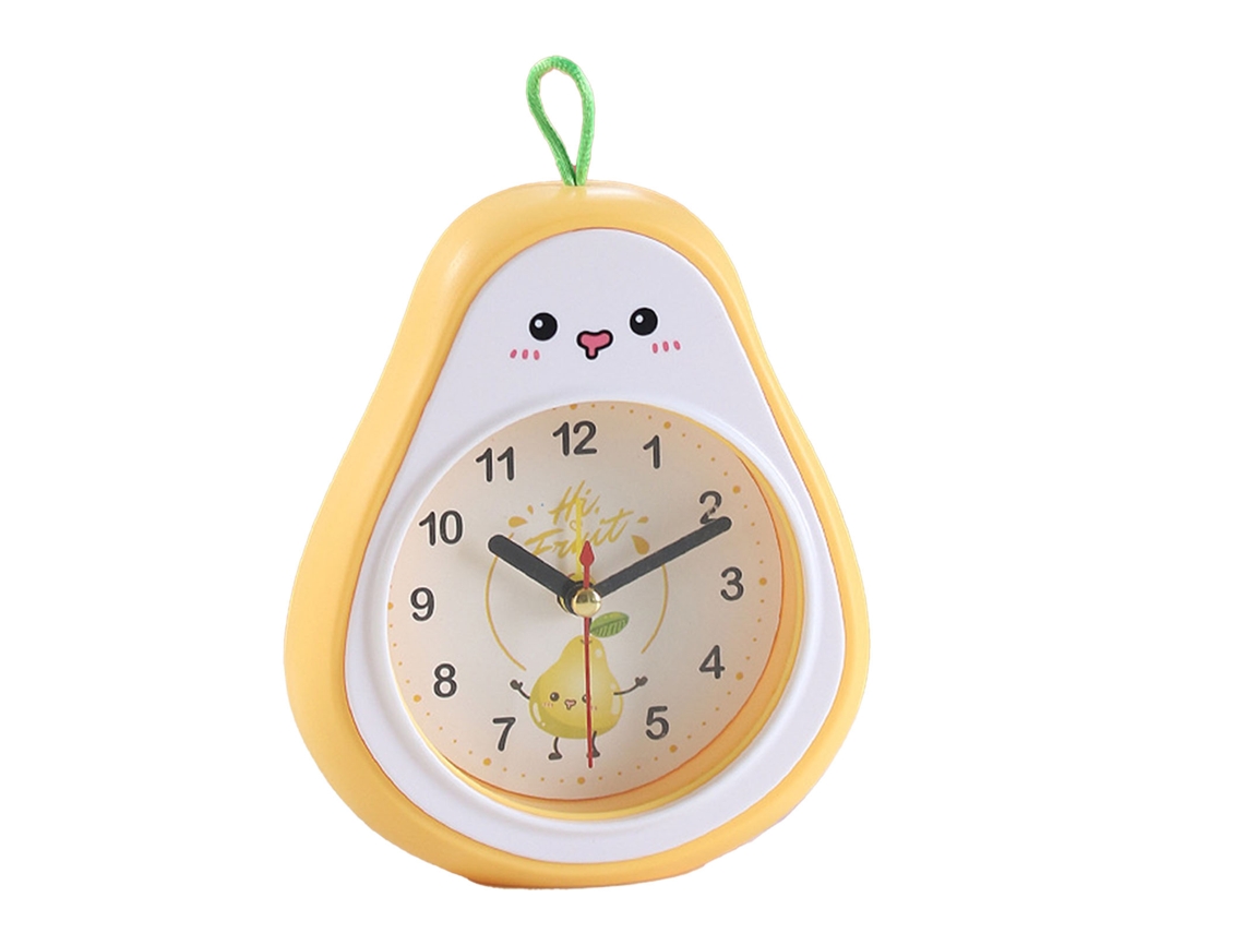 2026-reloj Despertador Infantil De Frutas Cartoonesco Para Niños Regalo Estudiante Adorno Decorativo Cristal Guisante