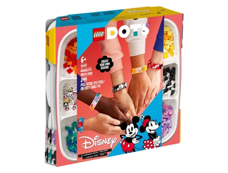 LEGO Dots Mega Pack De Braceletes Mickey & Friends 41947 (Edad Mínima: 6 Años - 349 Piezas)