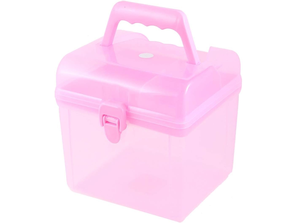 Caja de herramientas portátil rosa CHABERLU con asa