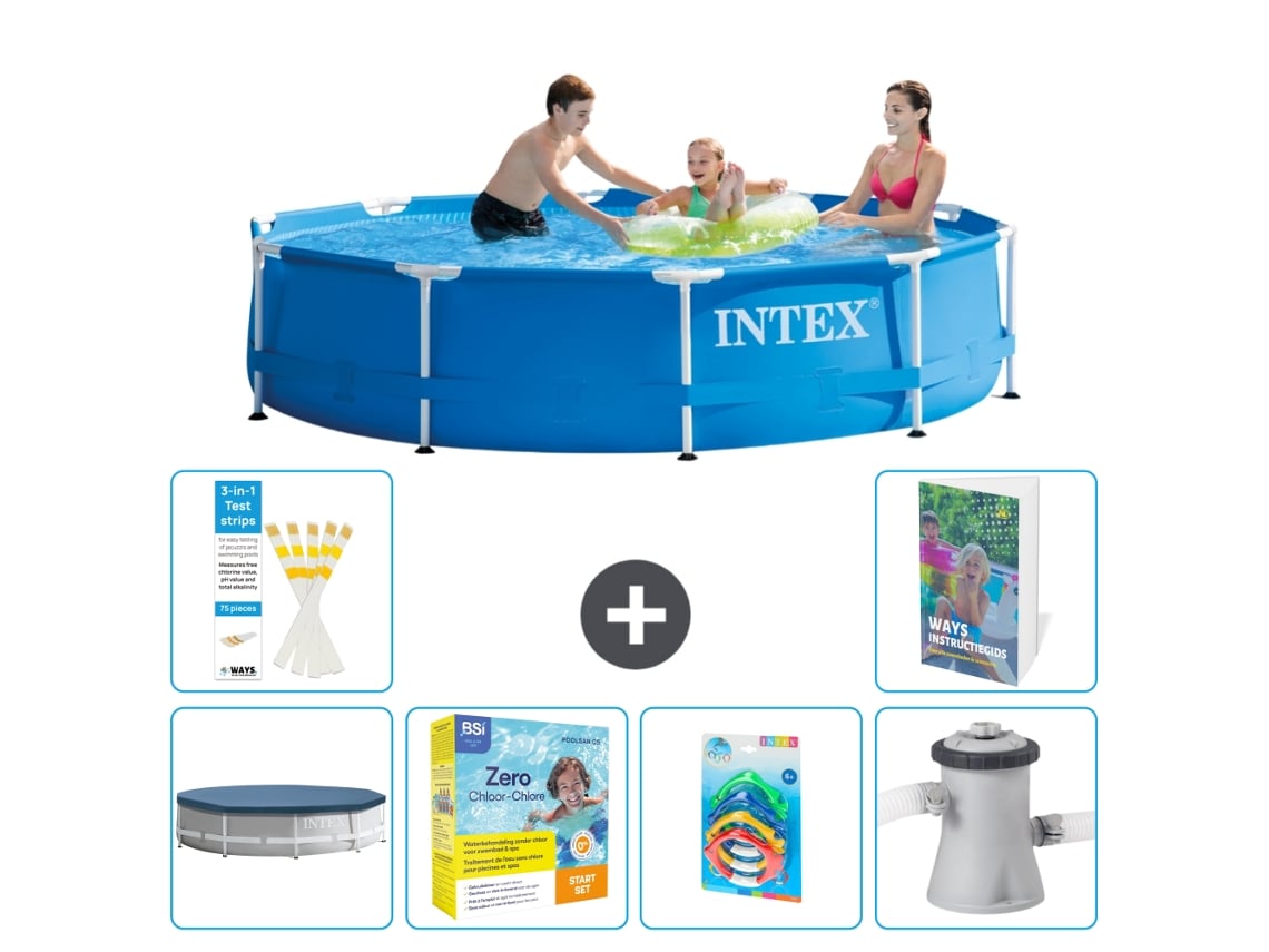 Intex Piscina Com Estrutura Redonda - 305x76 Cm - 7-peças S57