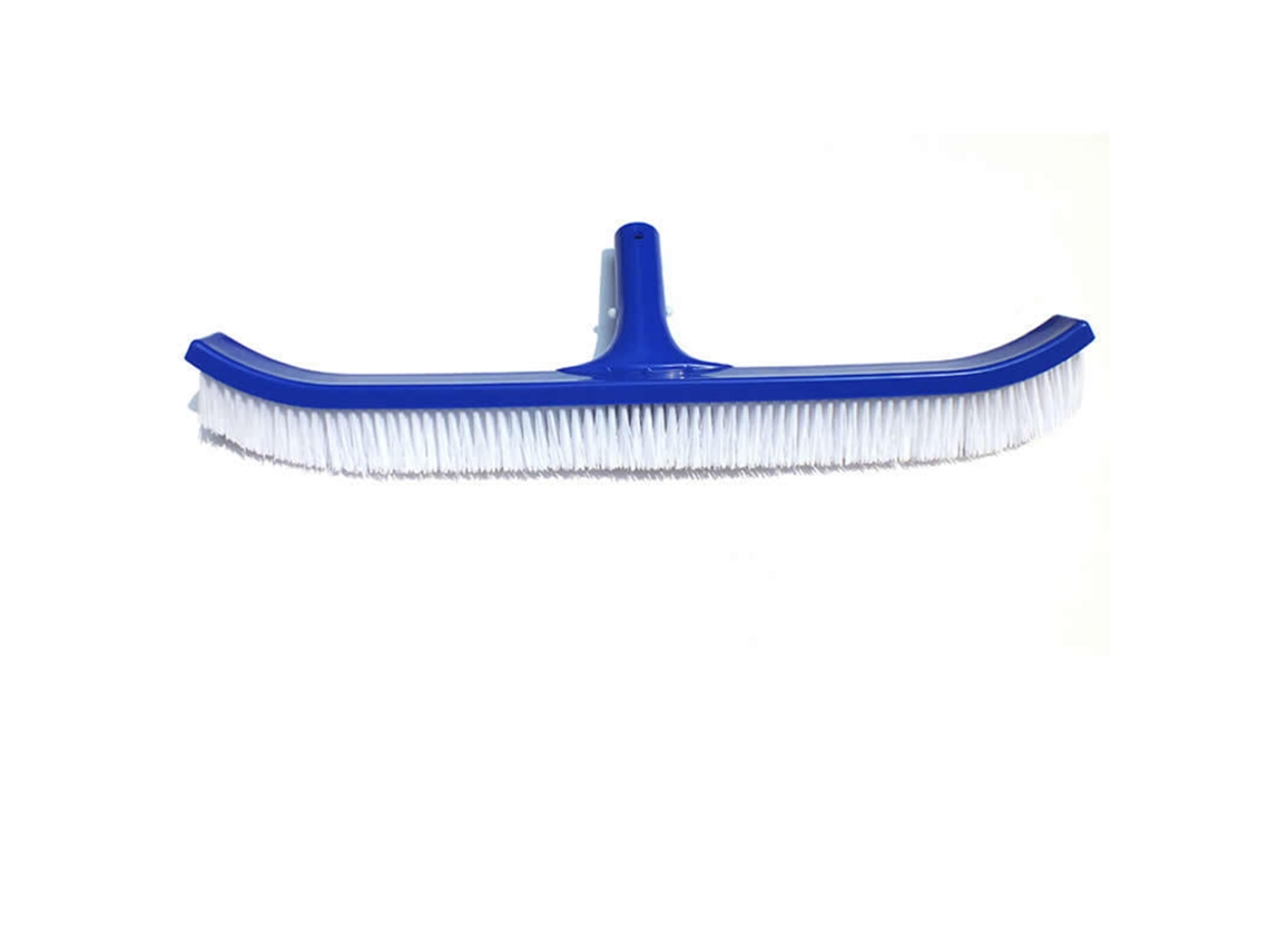 Cepillo Para Piscinas De 45 Cm (18 Pulgadas) Con Cerdas De Nailon Para La Limpieza De Paredes Y Azulejos, Con Extremos Curvos.
