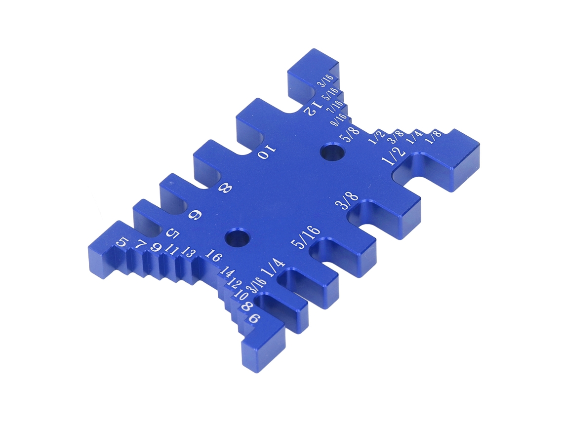 Calibrador De Cola De Milano, Calibre De Cuello De Aluminio, Escala Métrica E Imperial, Herramienta Para Trabajar La Madera, Azul