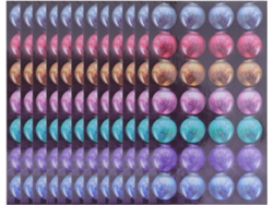 Juego de 48 pegatinas de refuerzo perforadas, círculos adhesivos de 12 mm x 11,6 mm SFUSHOS