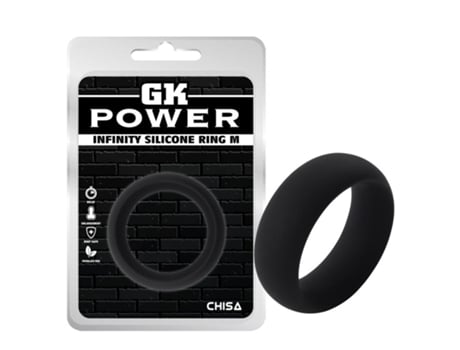 Anillo para El Pene Infinity Silicona M Negro CHISA