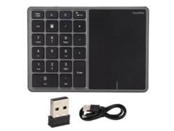 Teclado numérico inalámbrico de 22 teclas, USB tipo C