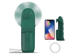 Ventilador De Bolsillo Portátil Recargable Con 3 Velocidades Y Batería Externa De 1200 Mah, Mini Ventilador De Mano Con Forma De Dinosaurio 2 En 1.
