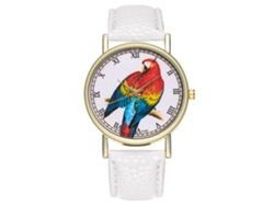 Reloj De Pulsera Unisex De Cuarzo Zhoulianfa Blanco Con Correa De Piel Sintética.
