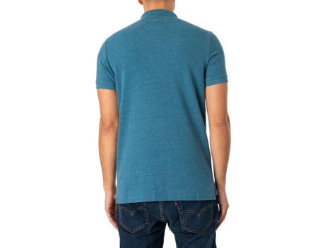Polo de Hombre SUPERDRY Algodón Azul (M)
