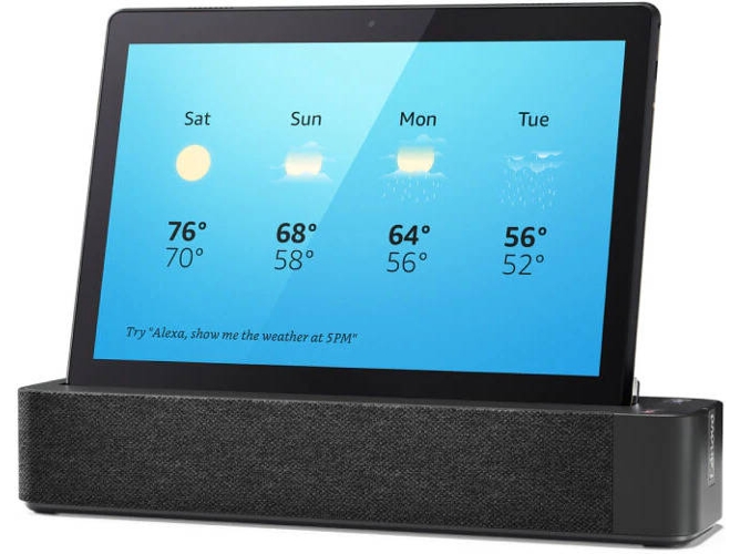 Tablet LENOVO Smart Tab M10 (10.1'' - 32 GB - 3 GB RAM - Wi-Fi - Alexa integrado - Negro)
