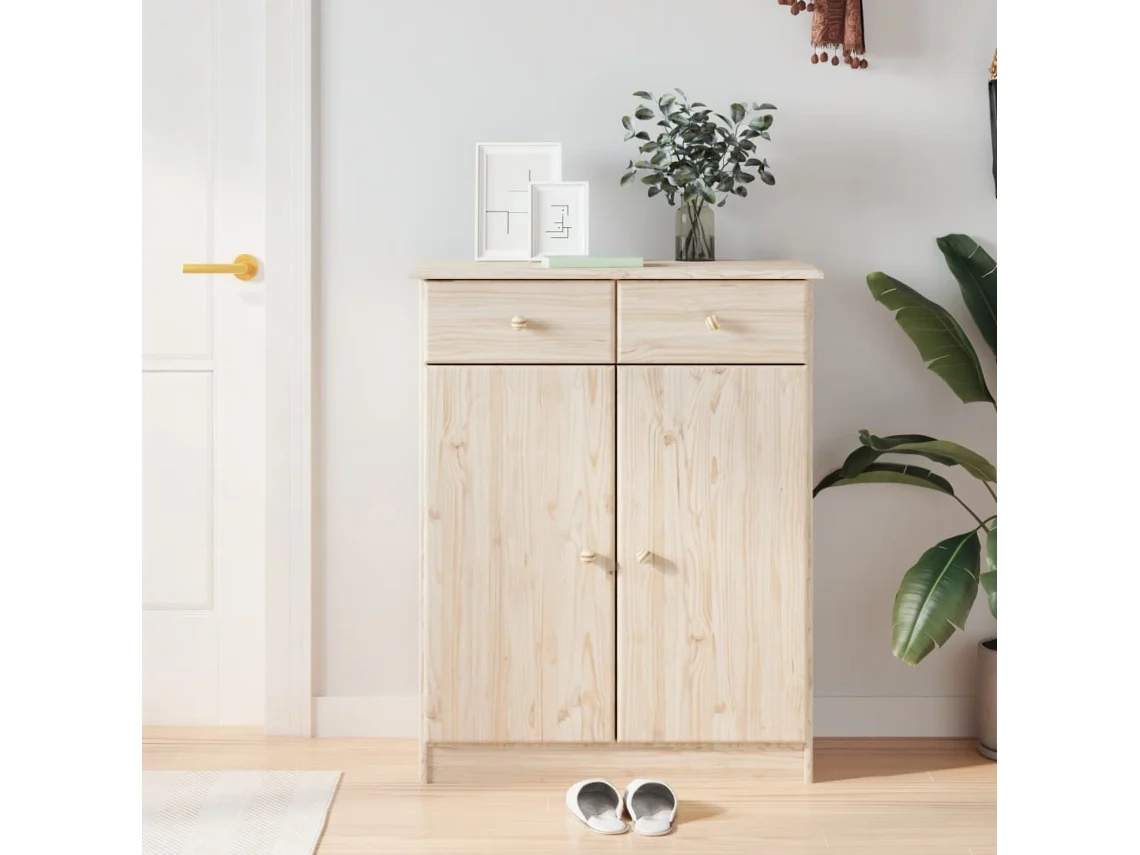 Mueble Zapatero | Armario Zapatero Alta Madera Maciza De Pino 77x35x96 Cm