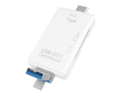 Lector de tarjetas OTG 6 en 1 Sanda SD 3793 Blanco