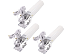 3 Antenas Wifi 4g Lte Antena Sma 12dbi Omni Macho Cable Doble 5m 2.4 Ghz Para B315 E8372 E3372