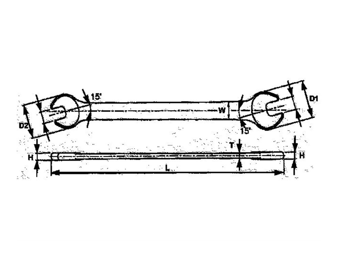 TENGTOOLS 101700409 Llave Fija 12X13 621213