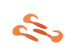 Señuelos de pesca de silicona suave Vylara (3 unidades), color naranja