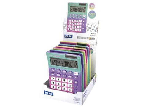 Caixa de Exibição 6 Sunset Sunset 12 Dígito Calculadoras Prateadomilan