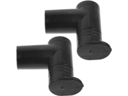Conector Plástico Negro Secadora Junta Ángulo Recto 2 Unidades Fácil Instalación Tendedero Decoración Hogar