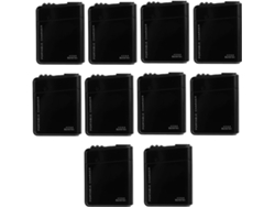 10 Pilas Aa Negras, Cargador Portátil Usb De Emergencia Para Teléfonos Móviles.