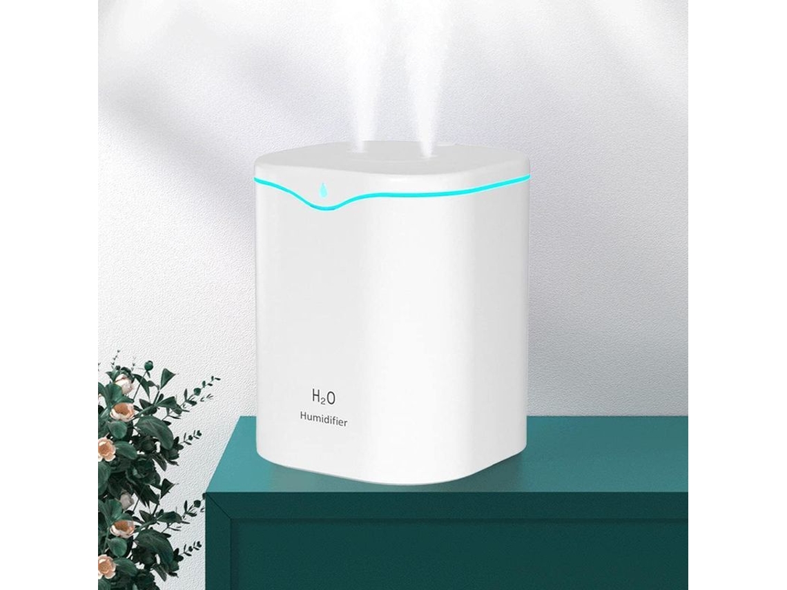 Humidificador Usb Silencioso De 2000 Ml Para Dormitorio, Hogar, Bebé, Plantas, Blanco.