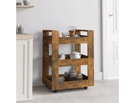 Carrito De Cocina VIDAXL Marrón Madera contrachapada (60x45x80 cm)
