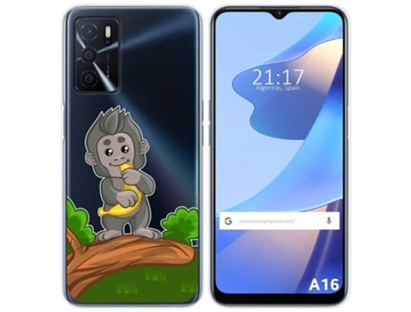 Carcasa Oppo A16 / A16s TUMUNDOSMARTPHONE Dibujos Transparente