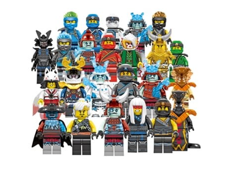 Figura de Acción HZVNI Ninjago Mini Kai Jay Sensei Wu - 24 Piezas (Idade Mínima Recomendada: 6 anos)