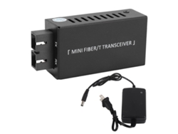 Transceptor De Fibra Óptica 2 Puertos 10/100mbps Autoadaptativo Tx1310nm Switch Ethernet Óptico 100‑240v Plug Ee.uu.
