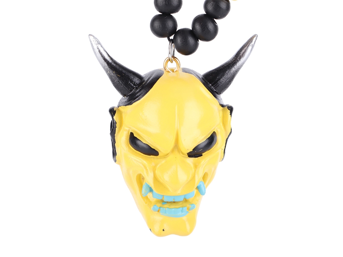 Colgante Para Coche Con Dije De Oni Samurái Hannya, Decoración Japonesa Para Espejo Retrovisor.