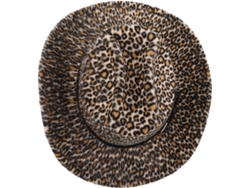 Chapéu De Caubói Com Estampa De Leopardo, Boné Decorativo Estilo Faroeste Para Festas E Eventos, Acessório.