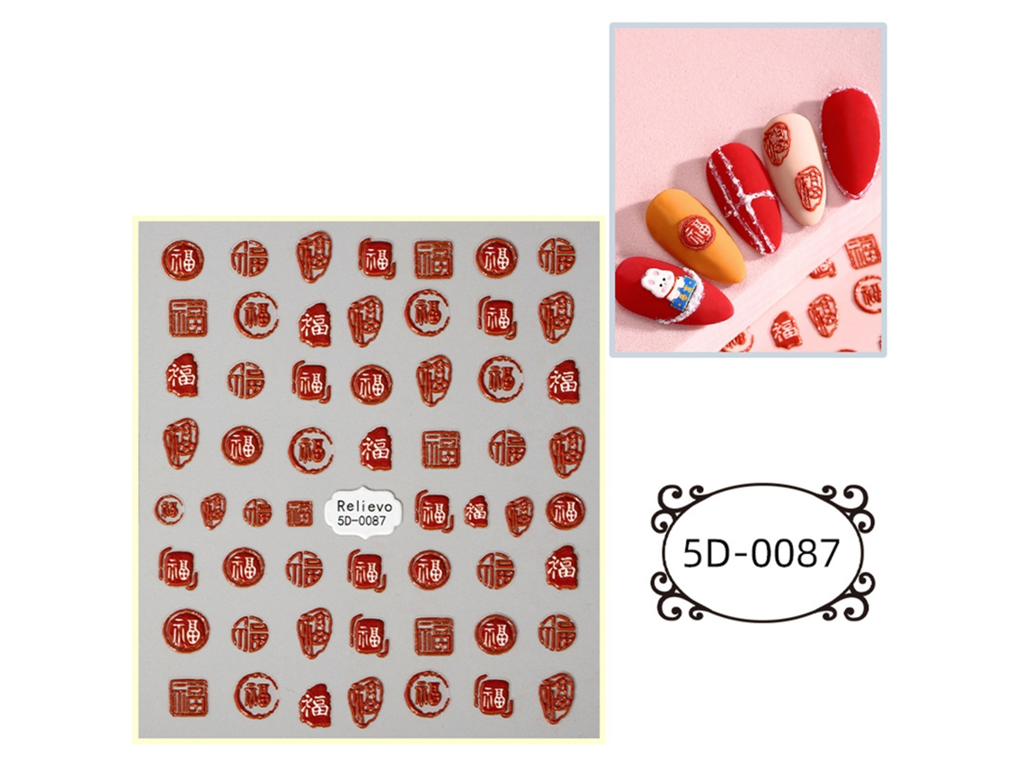 Pegatinas De Uñas Con Dibujos Animados, Autoadhesivas Y Seguras, Decoración 5d, ¡hazlo Tú Mismo!