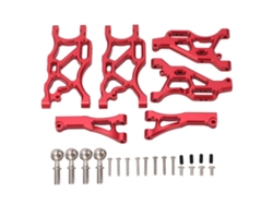 Conjunto De Brazo De Suspensión Rojo De Aluminio Rc