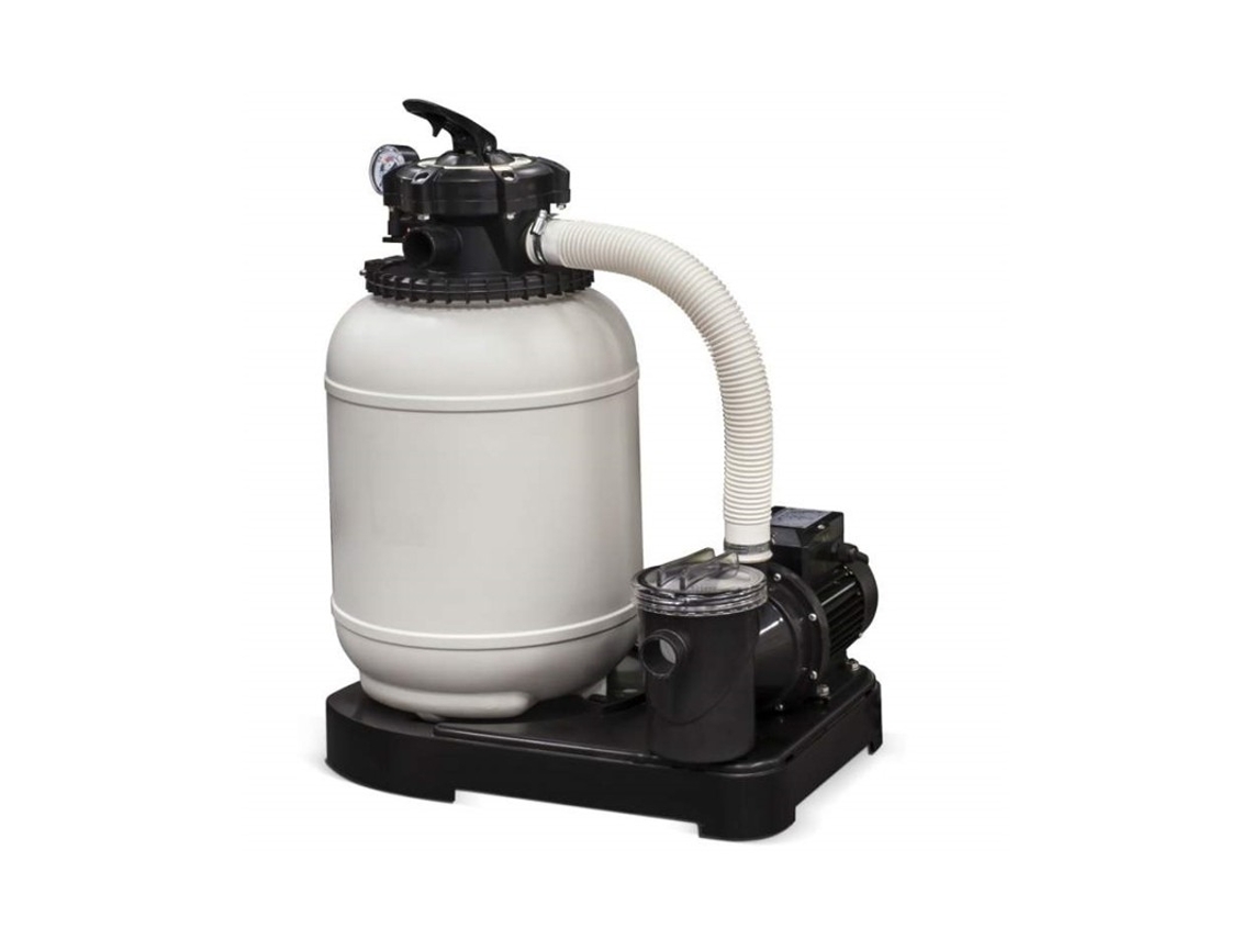 Monoblocs Con Filtro Inyectado. 6000l/h O400 Mm Válvula Superior Con Maneta De 6 Posiciones Y Bomba De 0,4 Hp Suinga