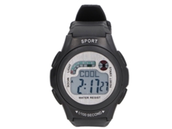 Reloj Digital Resistente Al Agua Hasta 50 M, Multifuncional, Unisex, Cronógrafo, Doble Huso Horario, Deportivo.