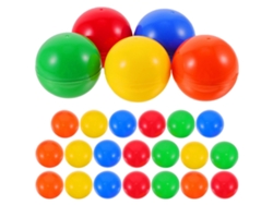 Rebe-25 Bolas De Lotería Abiertas Para Sorteos Material Pvc Suministros Festivos 4cm 4x4x4cm