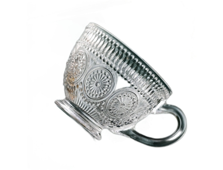 Taza XGF Taza de té de café creativo transparente Taza de té de desayuno Tazas de leche con asa para el hogar Trainkware | Cerveza Steins (transpar...