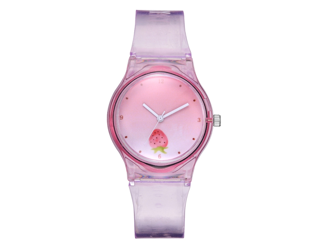 Reloj De Pulsera De Cuarzo Informal Y Moderno Con Correa De Silicona De Bonito Diseño Redondo.