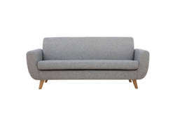 Sofá Nórdico 3 Plazas Gris Claro Y Madera Pure MILIBOO