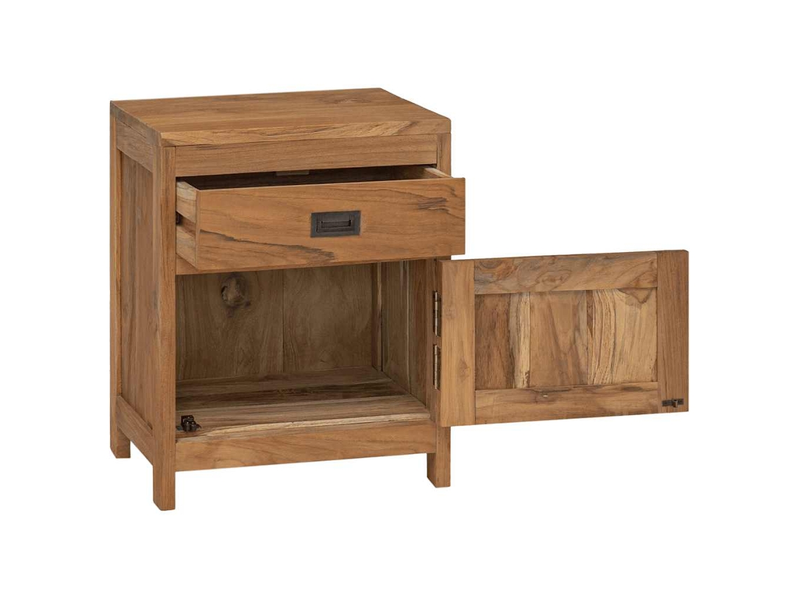 Maison Exclusive - Mesita De Noche De Madera De Teca Maciza 40x30x50 Cm