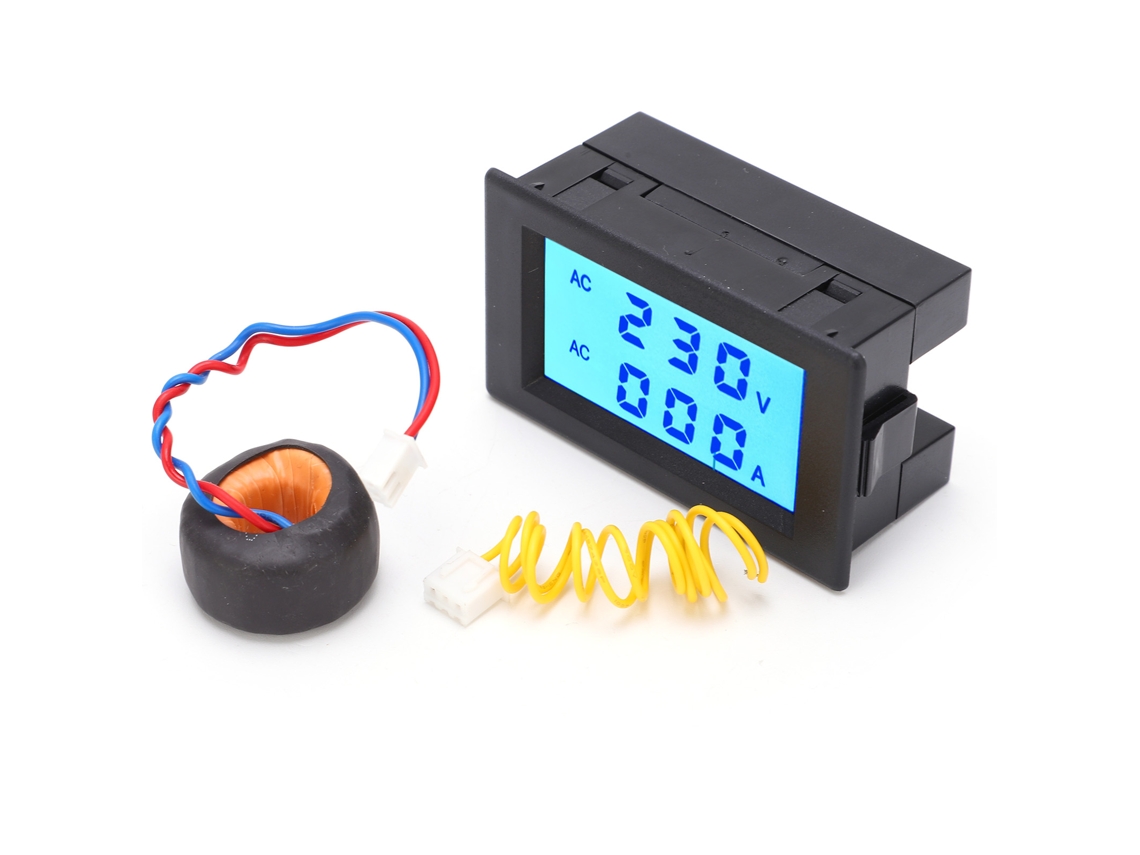 Medidor De Voltaje Y Corriente Con Pantalla Lcd Dual Qh4835a Ac80-400v 100a Amperímetro Voltímetro