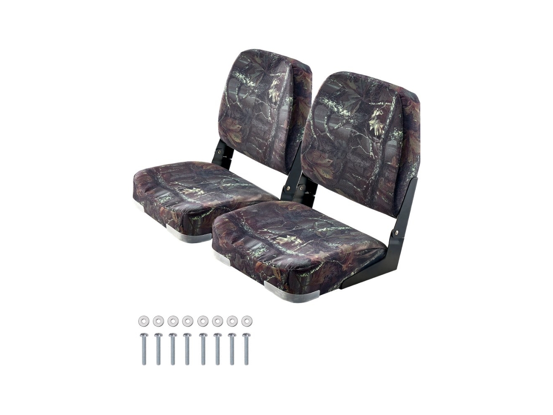 Juego de 2 Sillas Náuticas Plegables Tekmaquinas con PU Impermeable y Resistente a la Sal