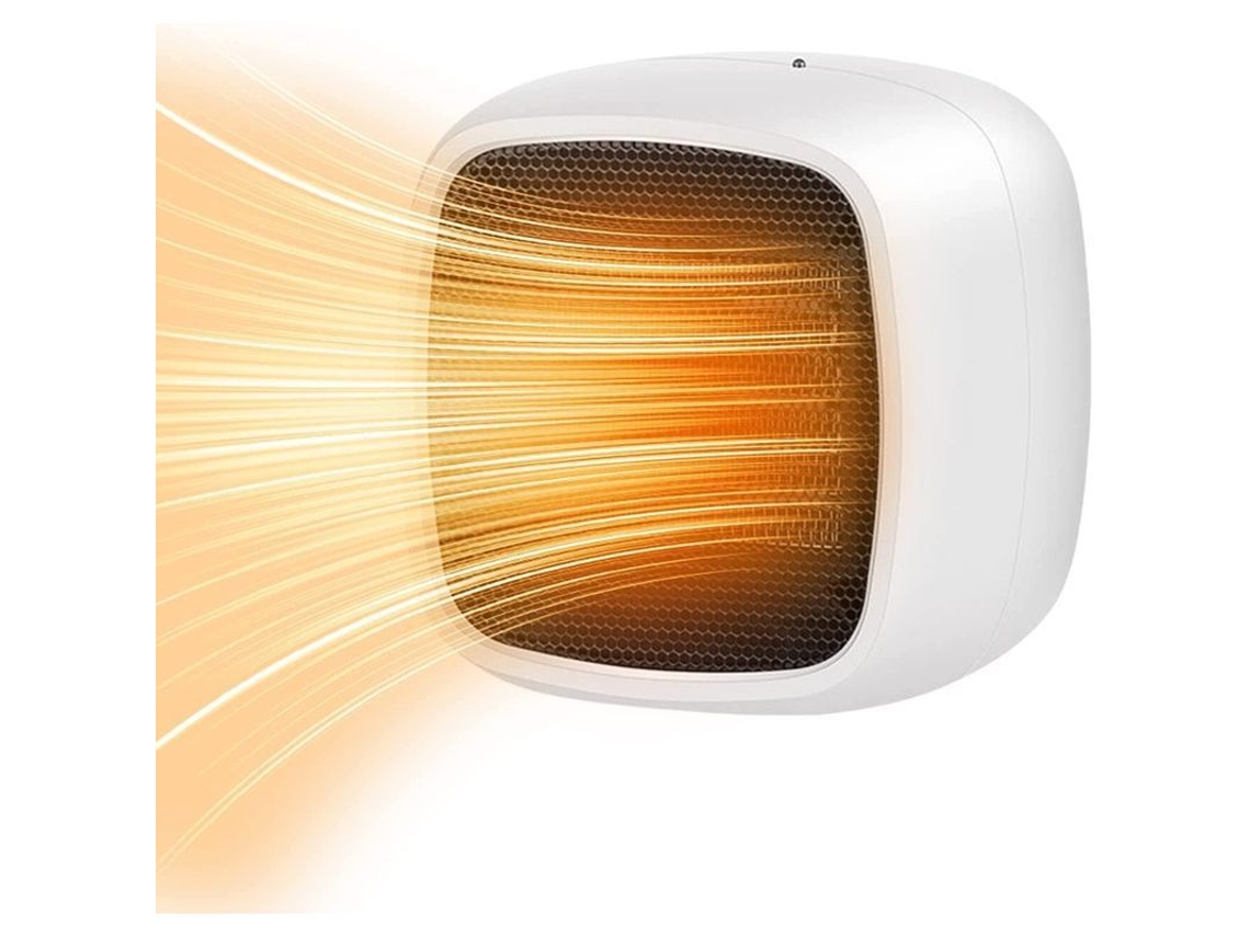 Calefactor Eléctrico Ptc Con 2 Ajustes De Temperatura, 800 W, Económico Y Portátil - Blanco
