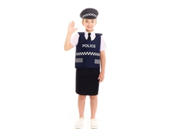 Disfraz de Policía Chaleco para niña