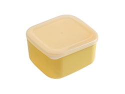 Caja hermética de plástico transparente para guardar queso en lonchas en el refrigerador
