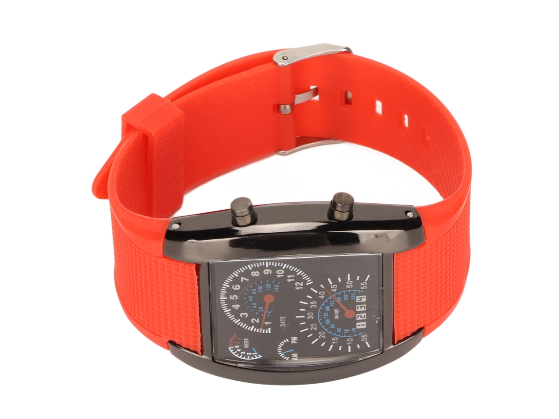Reloj Electrónico Digital Led Clásico Con Correa Ajustable, Diseño Deportivo, Estilo Casual Y Moderno.