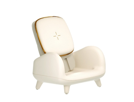 Cargador Inalámbrico Carga Rápida Silla CHRONUS Blanco