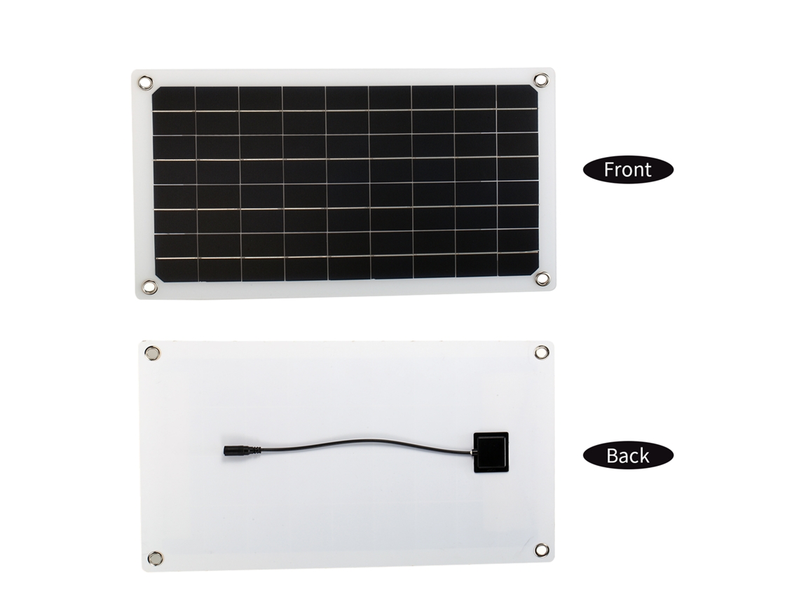 Panel solar monocristalino (carga USB, portátil)
